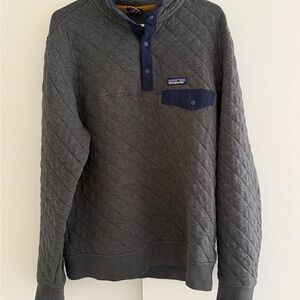 Patagonia Navy and Gray Quilted Jacket